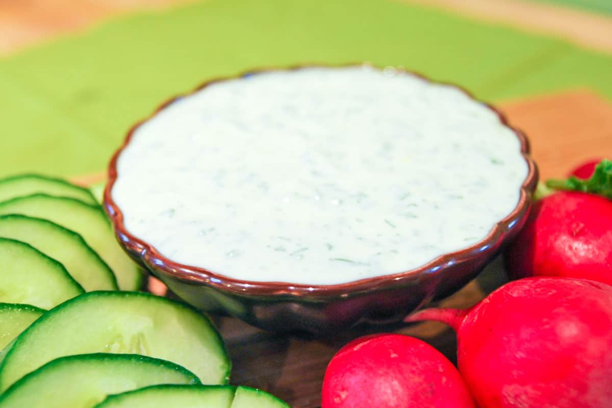 Creme Fraiche Dip with Lemon and Herbs