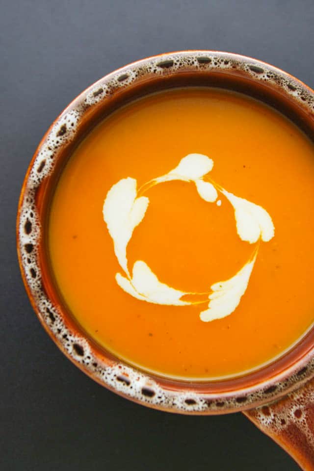 Roasted butternut squash soup