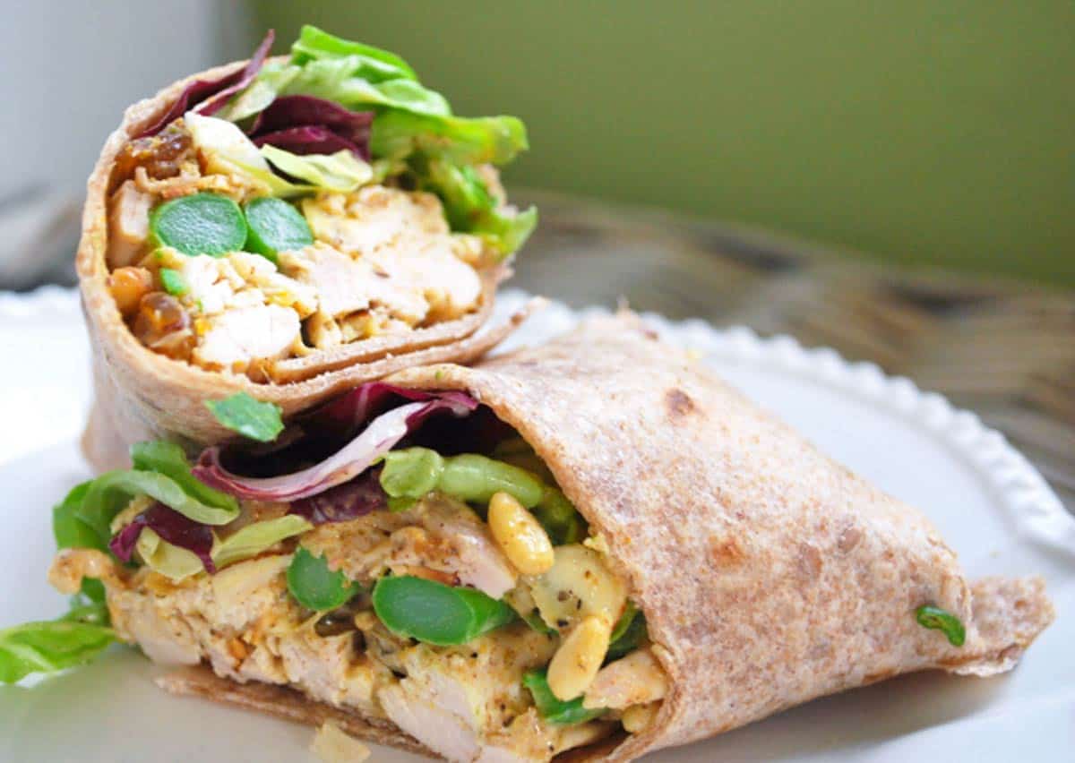 Curry Chicken Salad Wraps