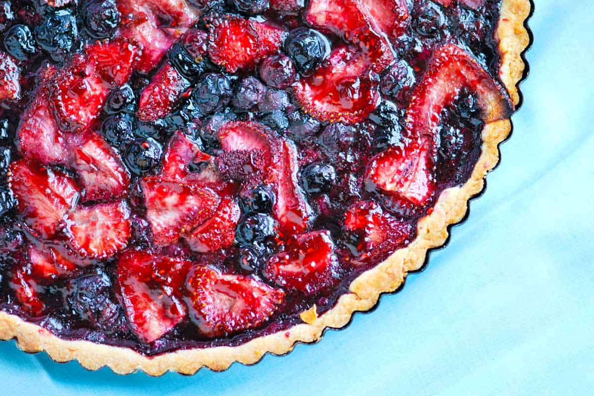 Homemade Blueberry and Strawberry Tart Recipe Homemade Berry Tart