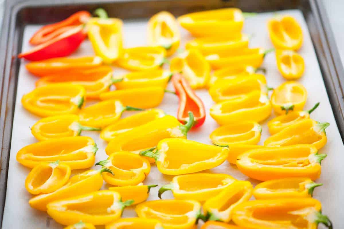 Mini Sweet Peppers How to Make Sweet Pepper Poppers: Mini Sweet Peppers Ready to be Stuffed