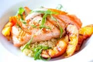 Grilled Salmon with Nectarines