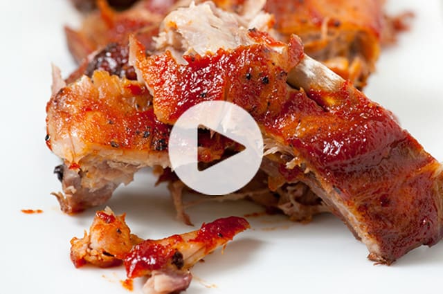 Oven Baked Ribs Video from inspiredtaste.net Oven Baked Ribs Video