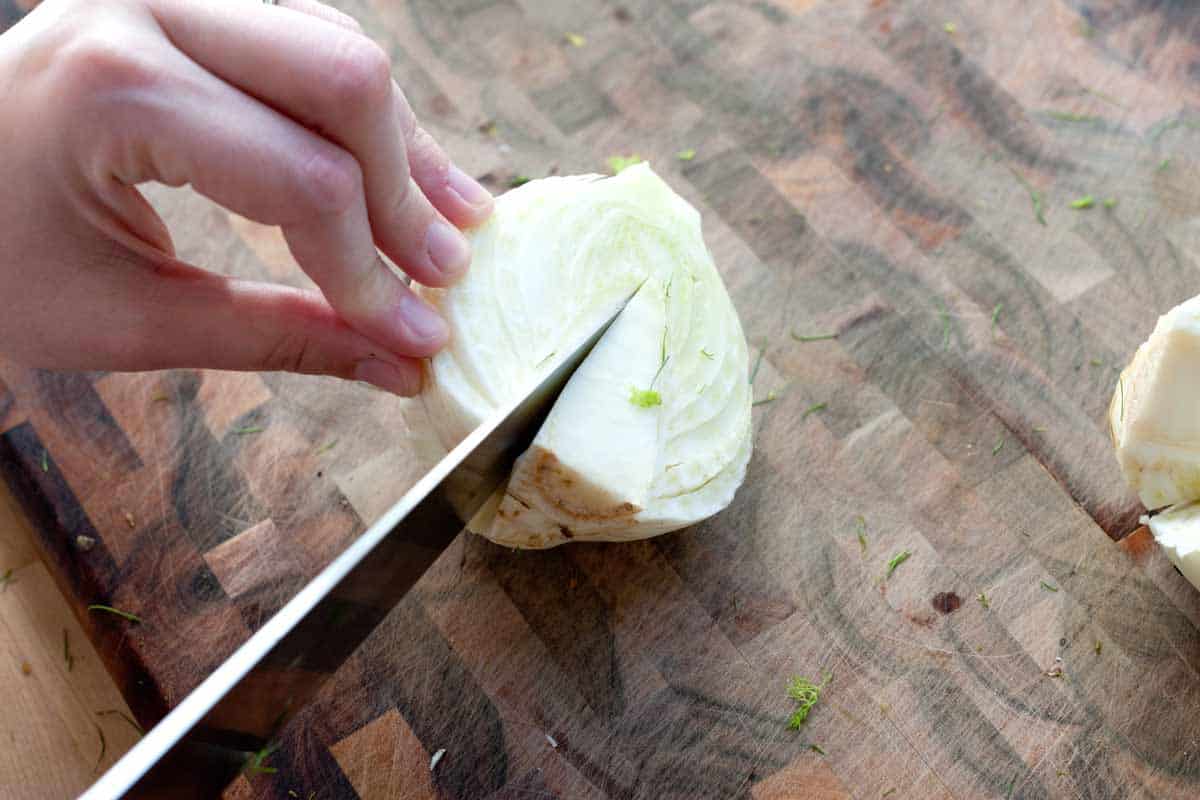 How to cut fennel for braising