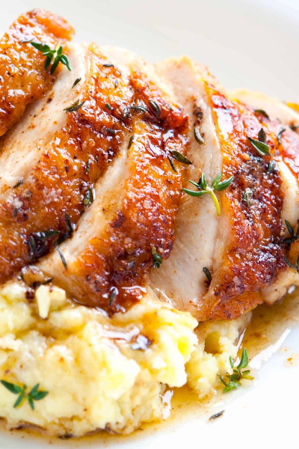 How to Pan Roast Chicken Breasts Sliced Pan Fried Chicken