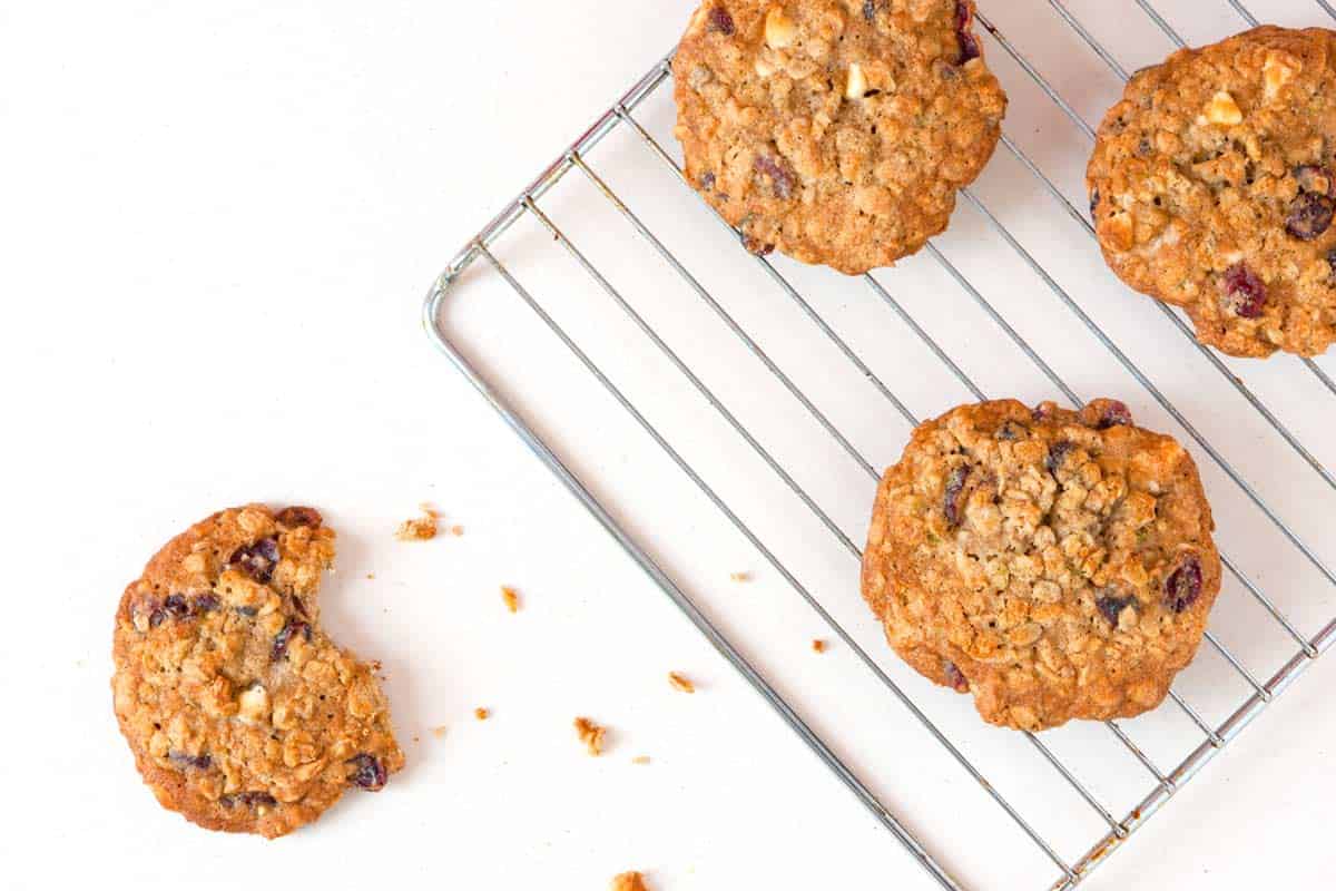 White Chocolate Cranberry Oatmeal Cookies Recipe White Chocolate Cranberry Oatmeal Cookies Recipe