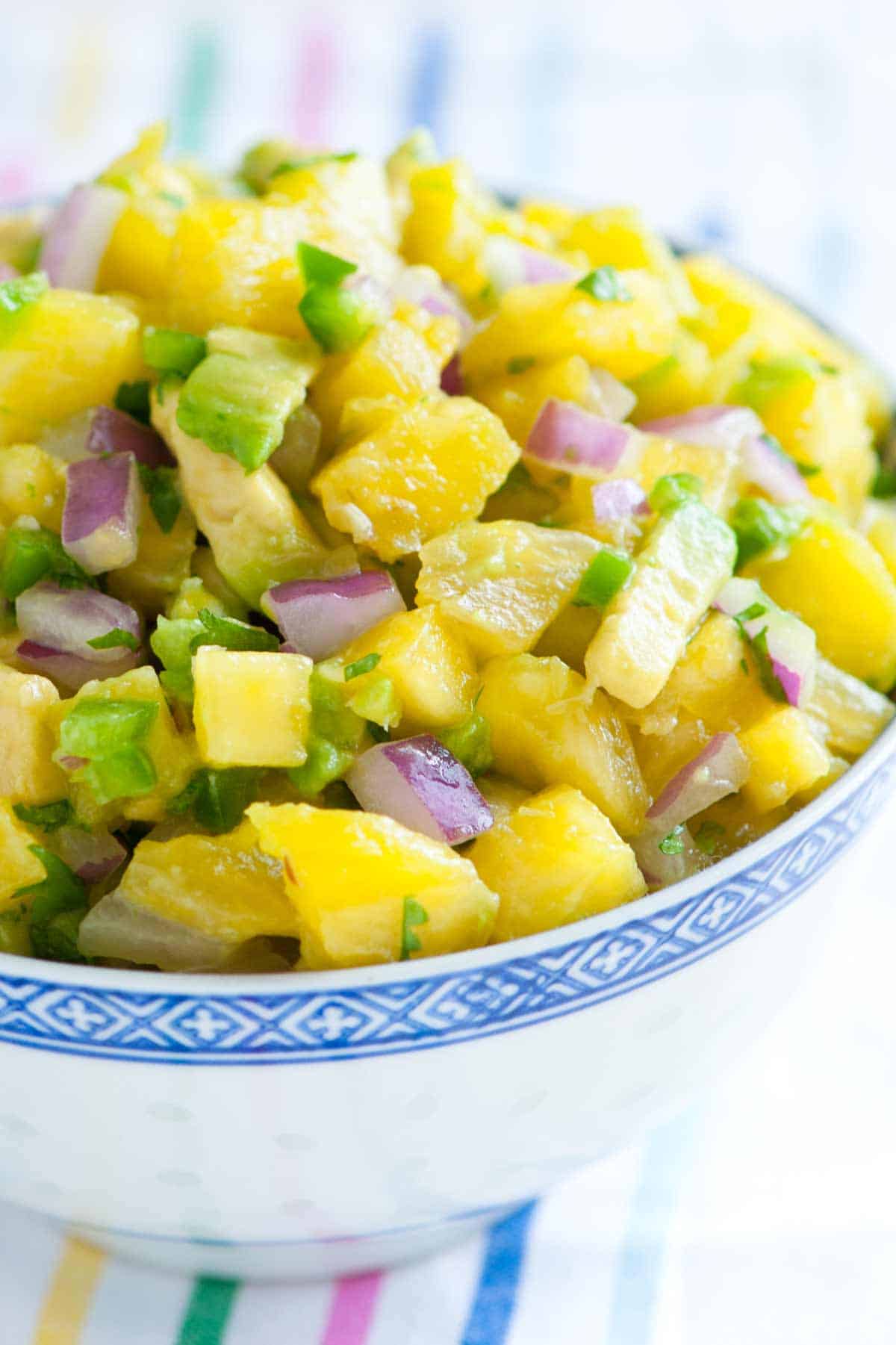 Fresh Pineapple Avocado Salsa