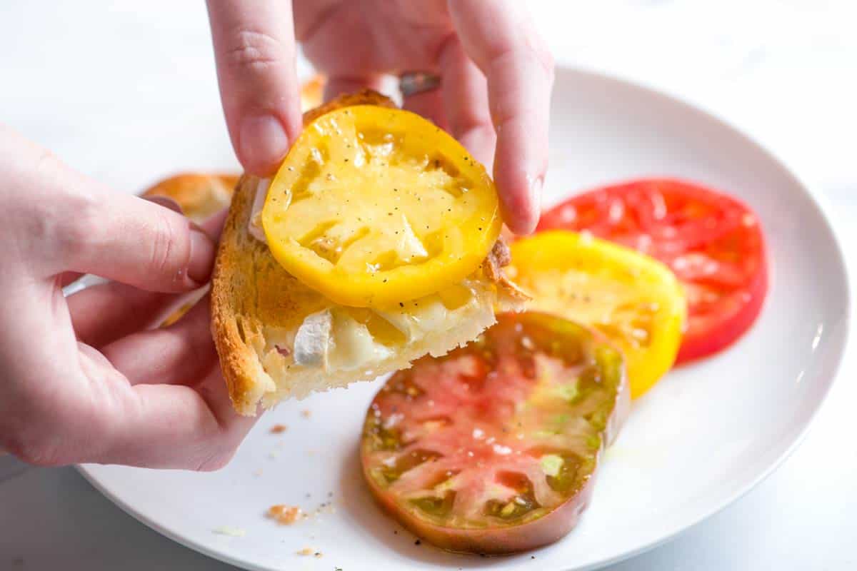Brie and Heirloom Tomato Sandwich Recipe Brie and Heirloom Tomato Sandwich Recipe