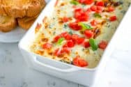 Tomato Basil Cheese Dip