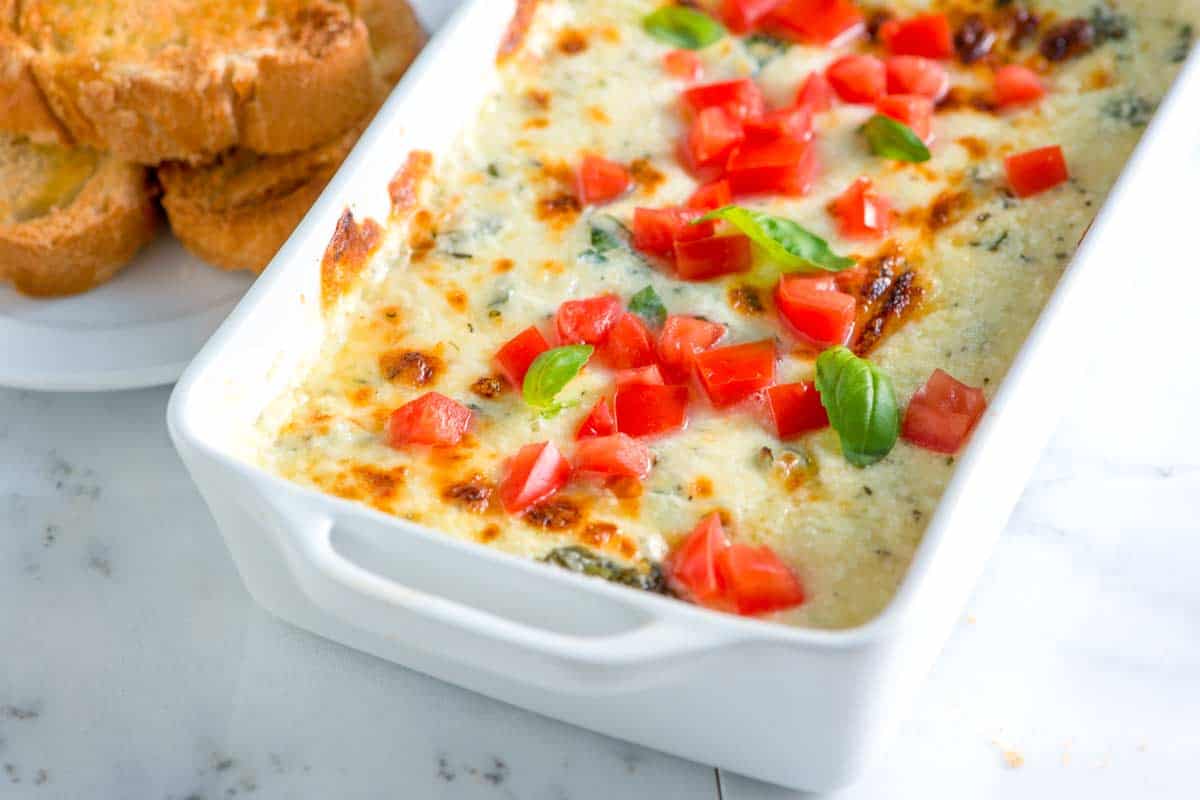 Tomato Basil Cheese Dip