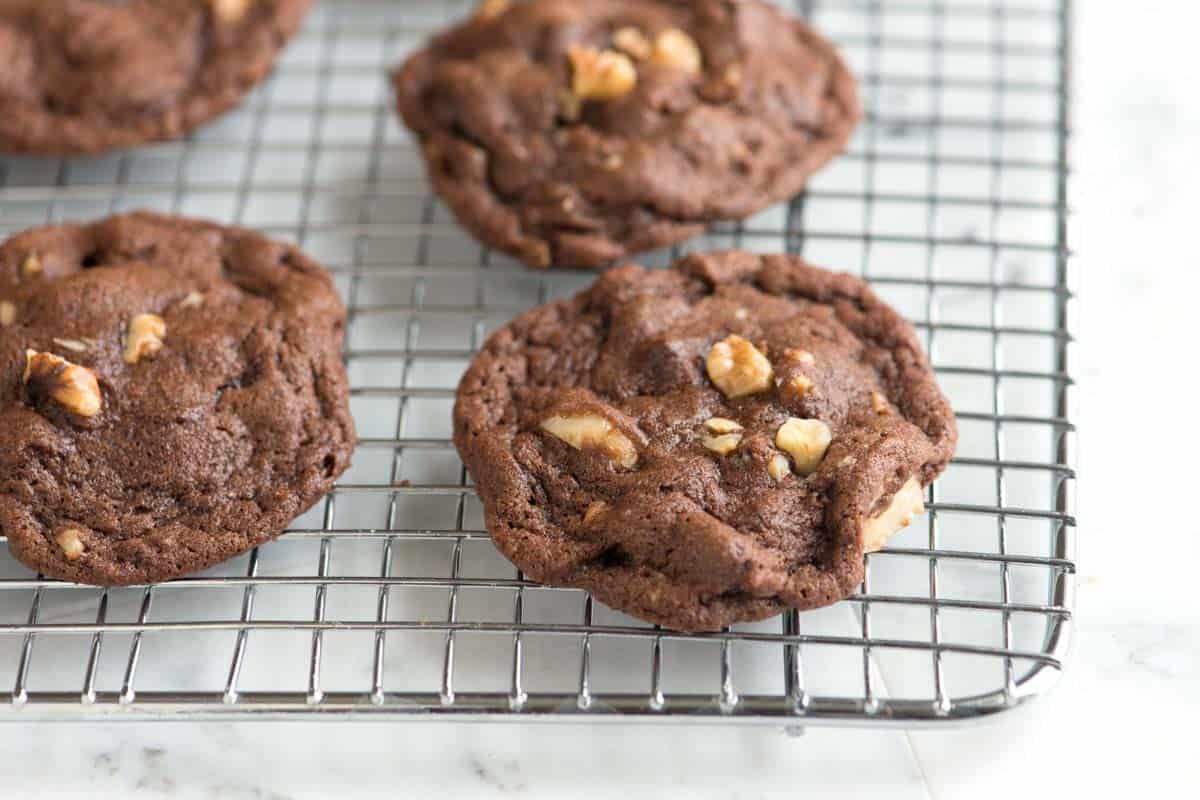 Double Chocolate Walnut Cookies