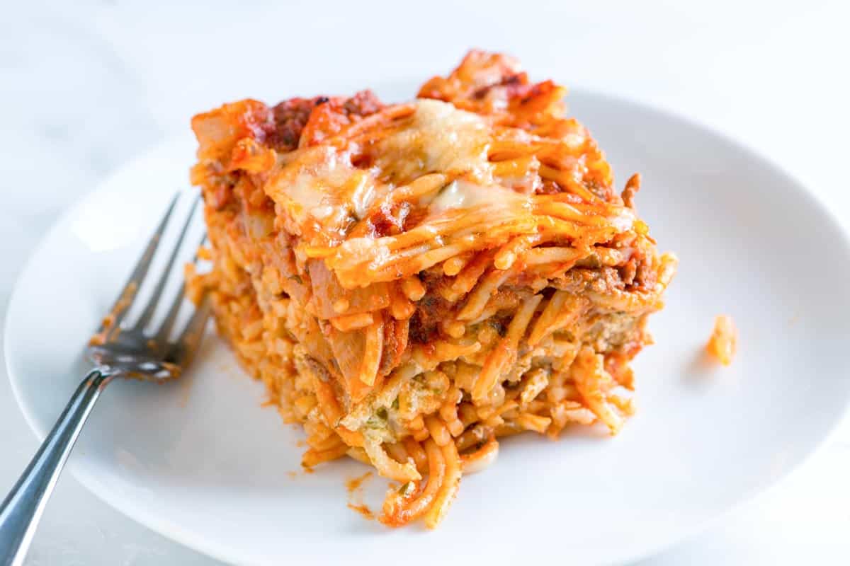 Seriously Good Baked Spaghetti