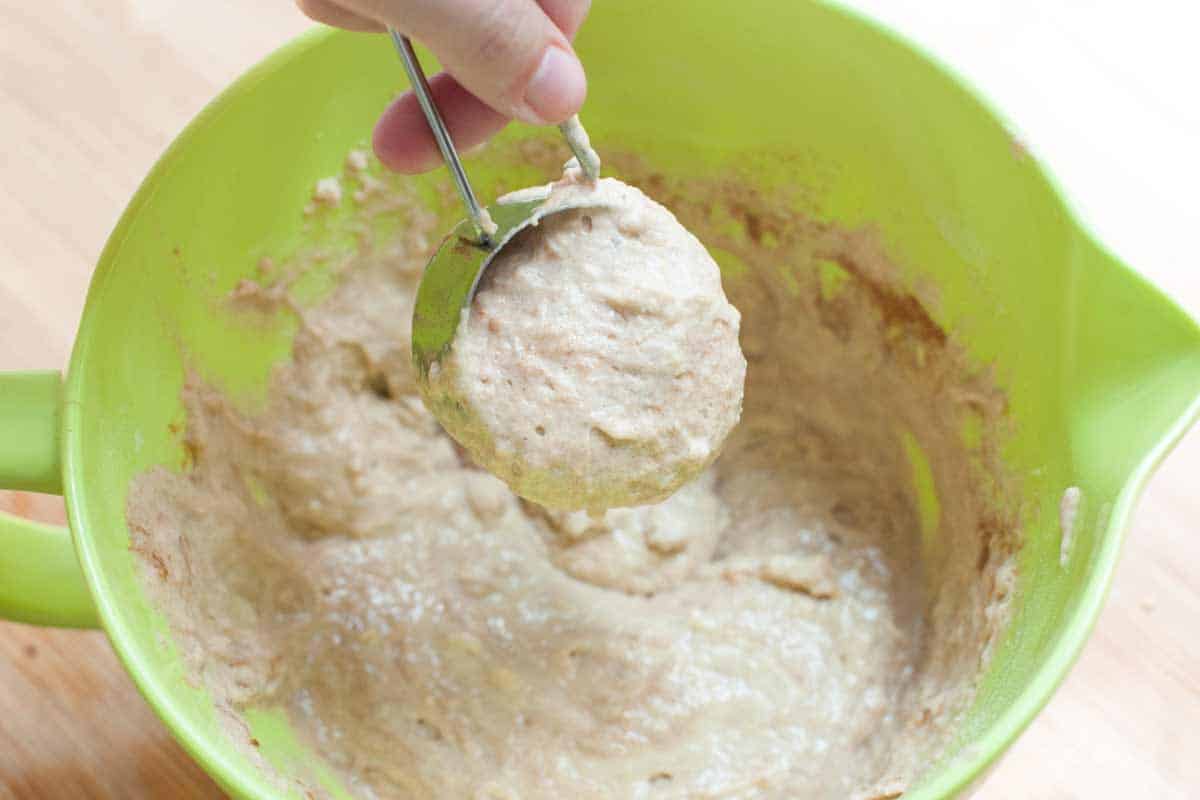 How to Make Cinnamon Pancakes Cinnamon pancakes batter.