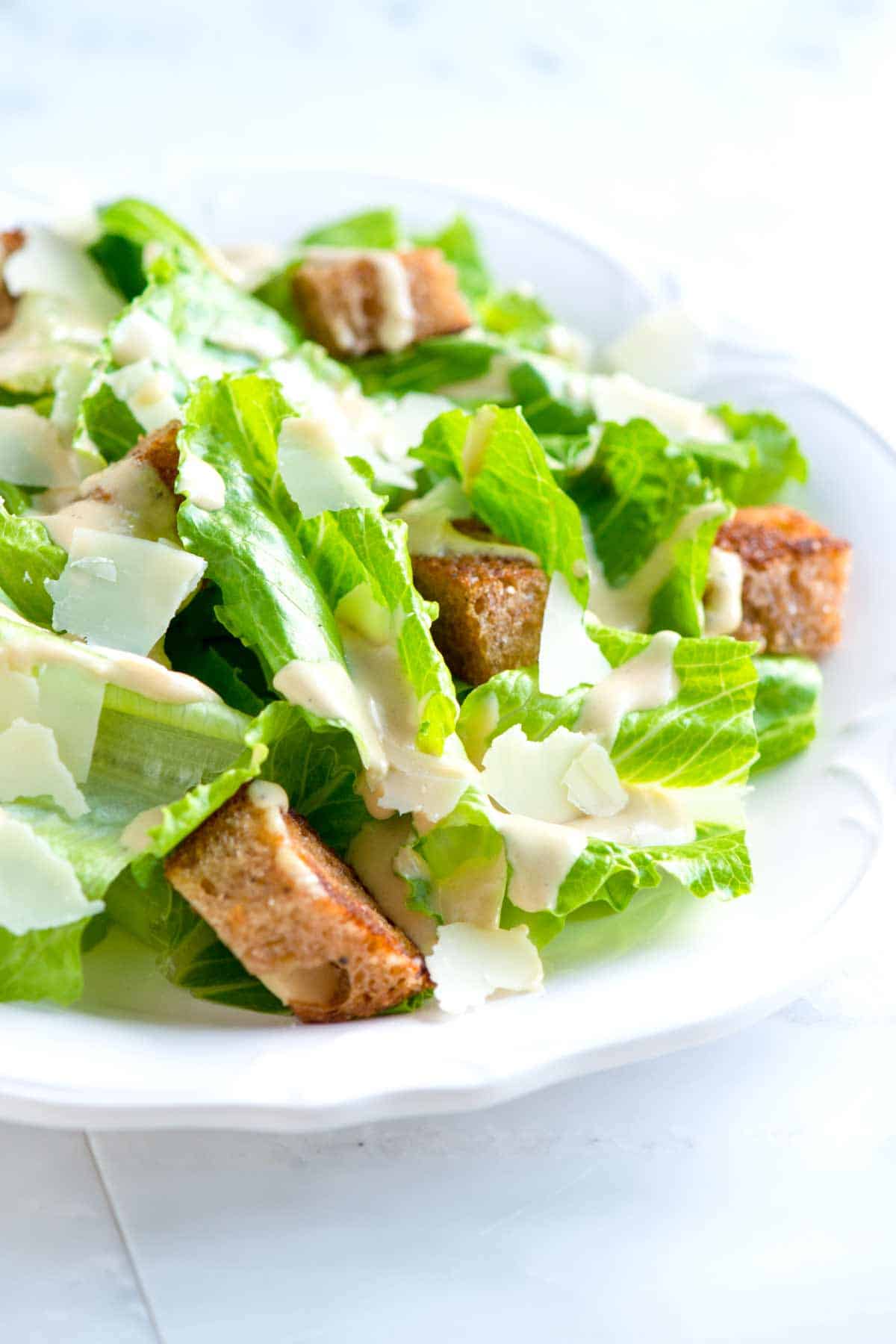 How to Make Homemade Caesar Salad Dressing Eggless Caesar Salad Dressing