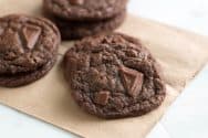 The Best Double Chocolate Cookies