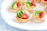 Easy Hummus Cups