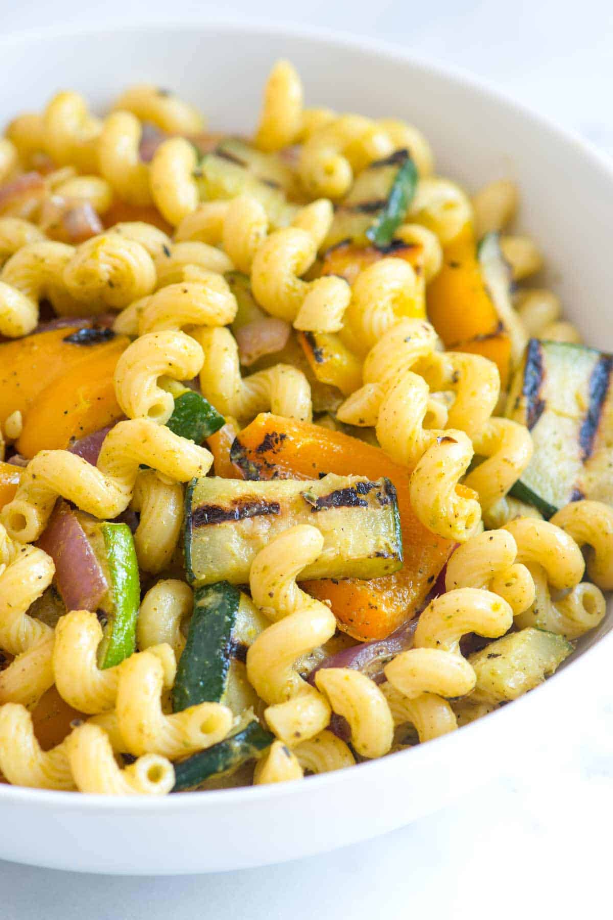 Lemon Basil Pasta Salad Recipe with Veggies Lemon Basil Pasta Salad