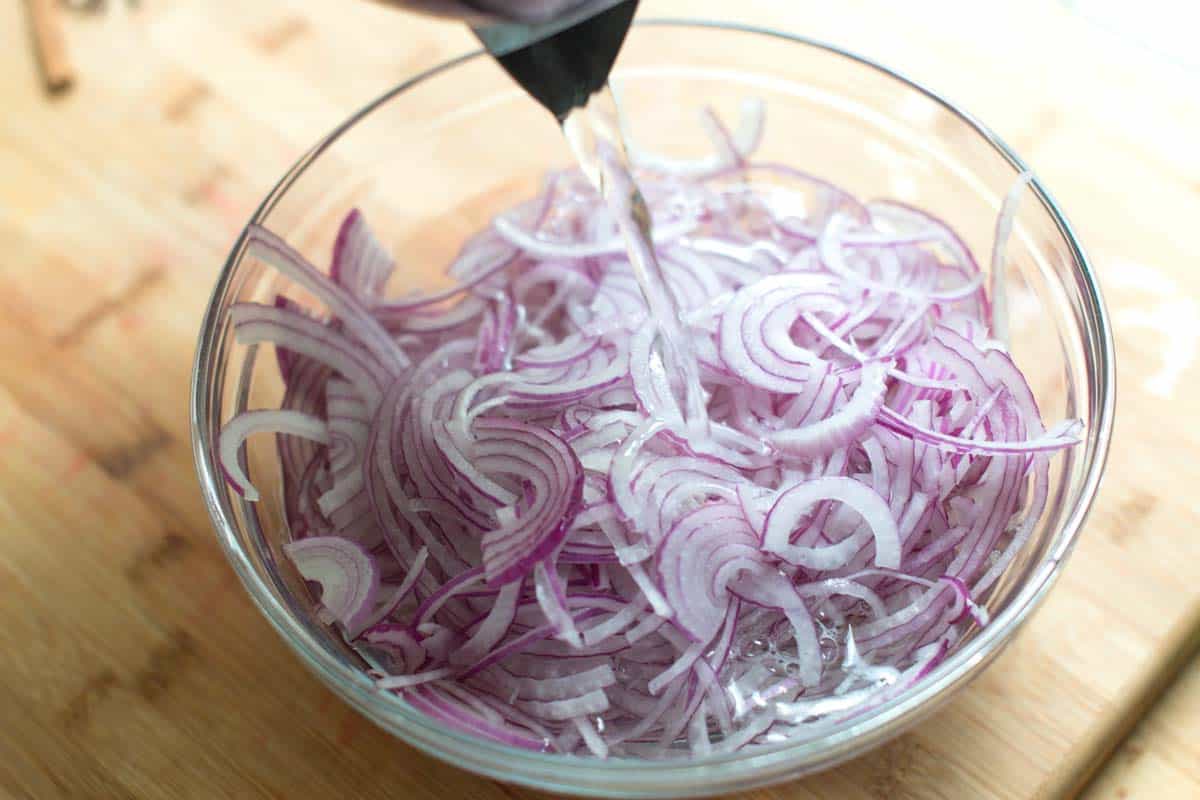 Deflaming onions