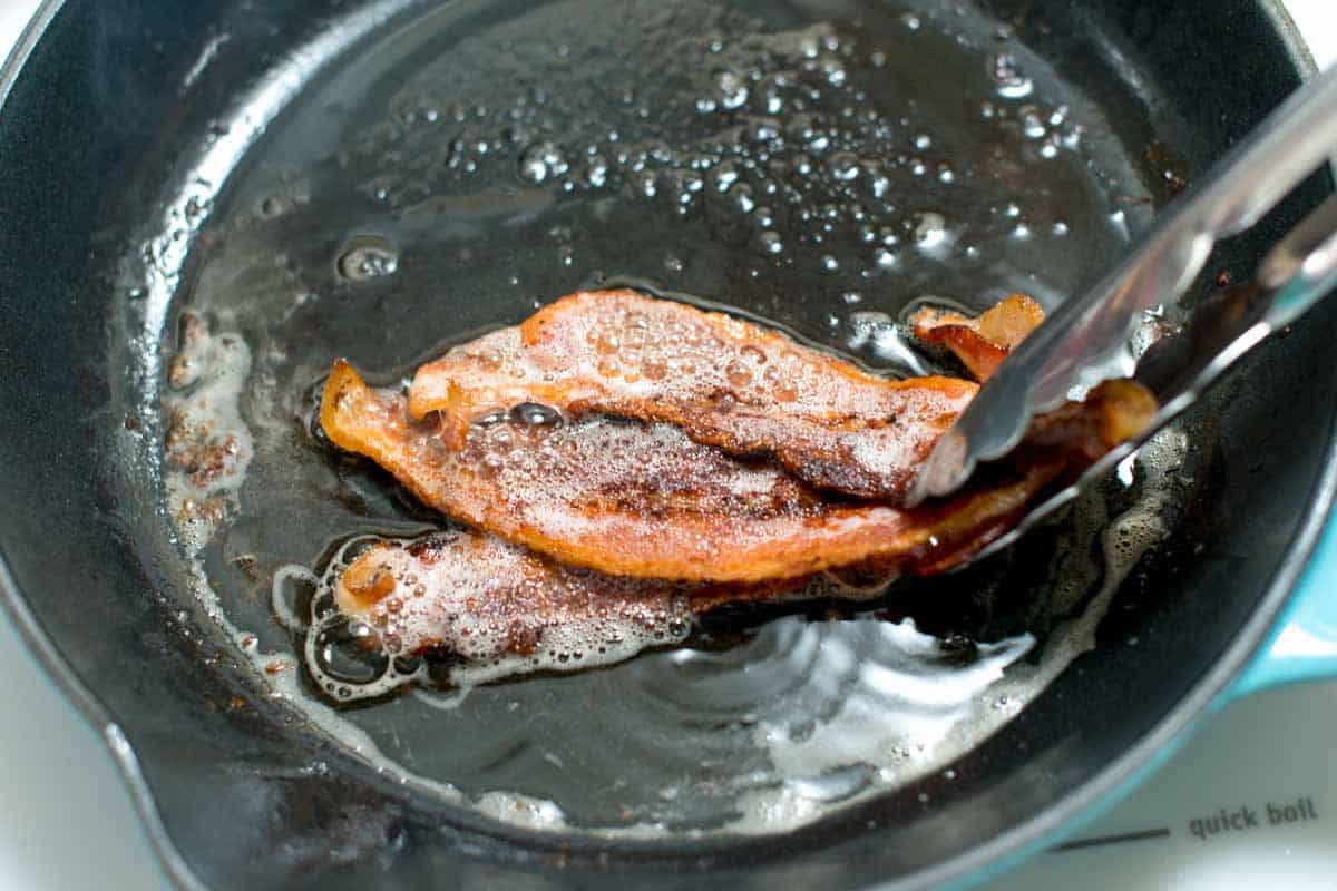 Add Bacon for the Best Chicken Tacos Cooking the bacon