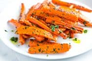 Roasted Carrots with Garlic Parsley Butter