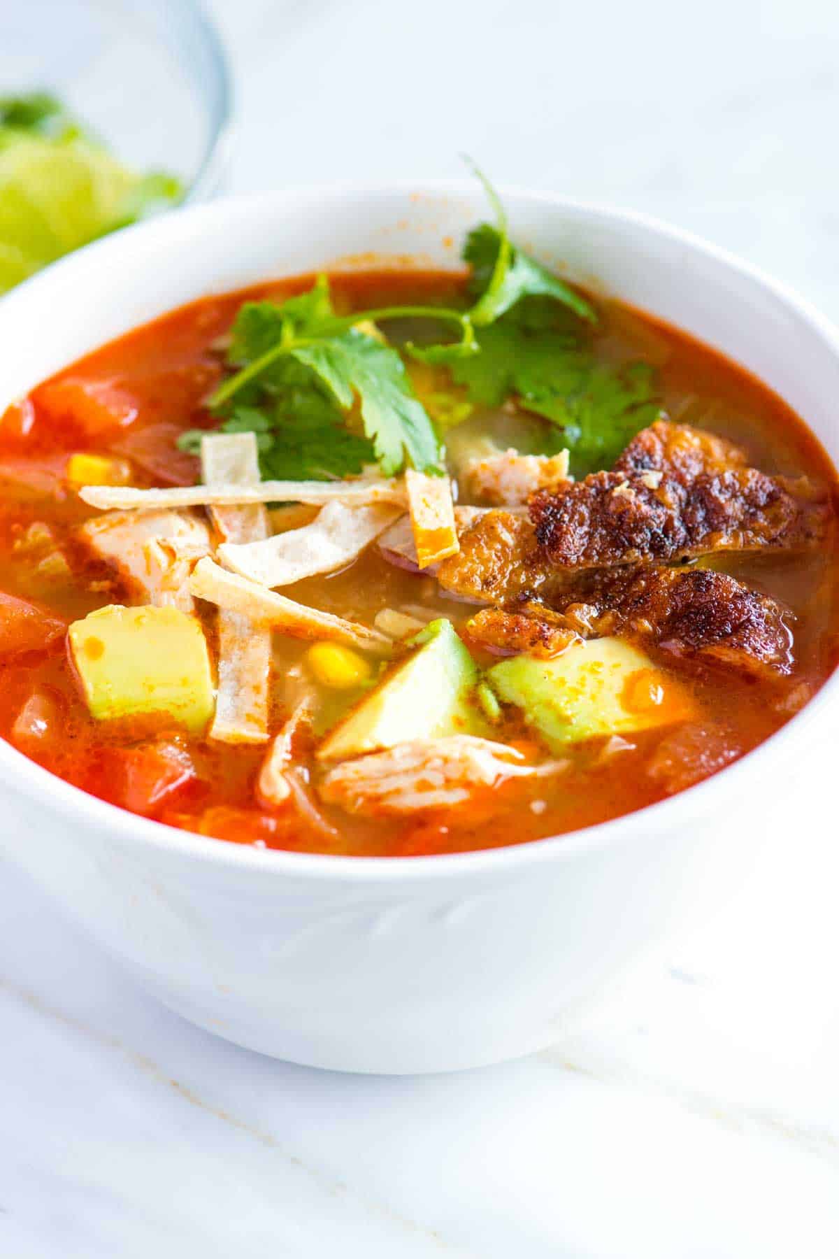 Homemade Chicken Tortilla Soup