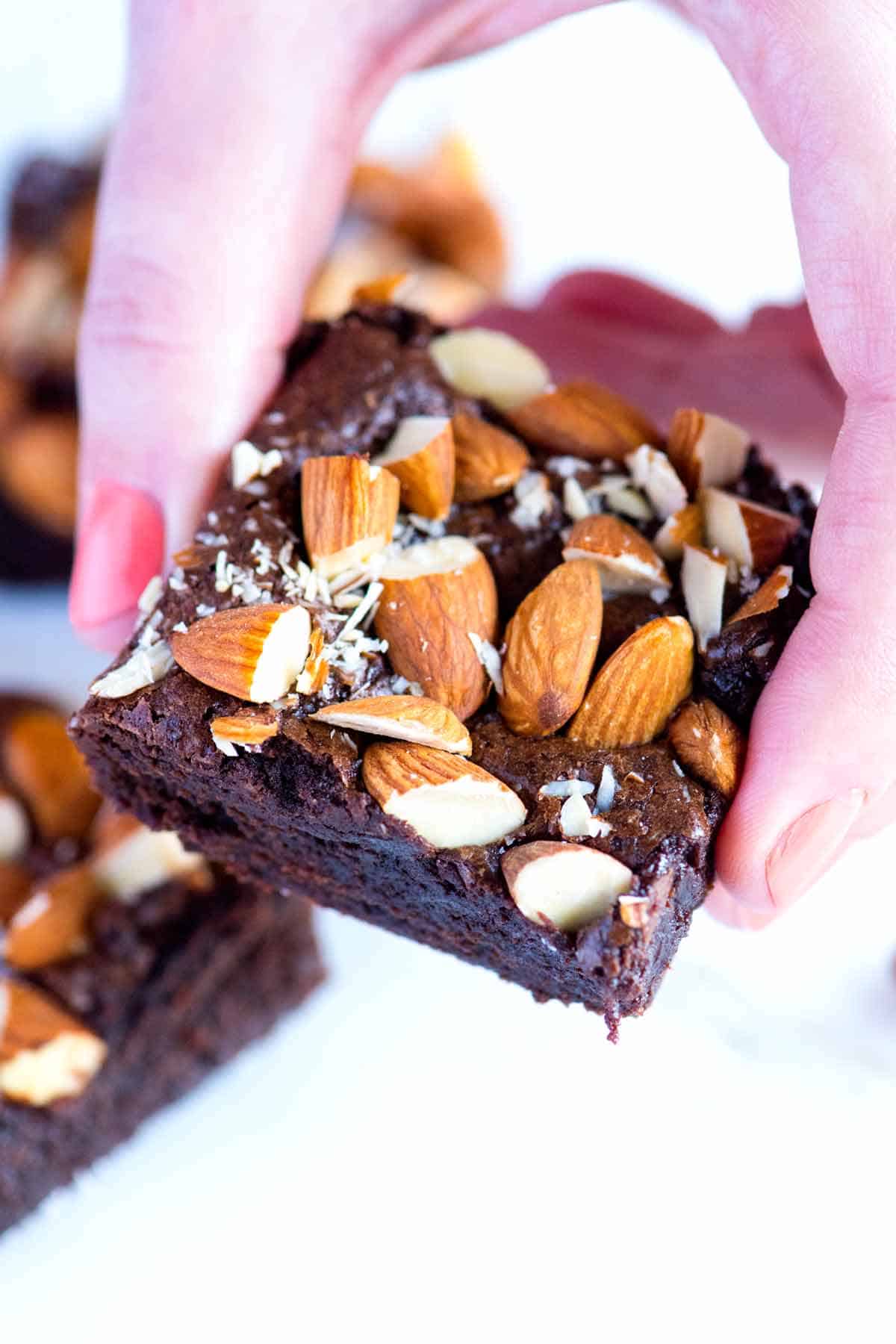 Salted Almond Brownies