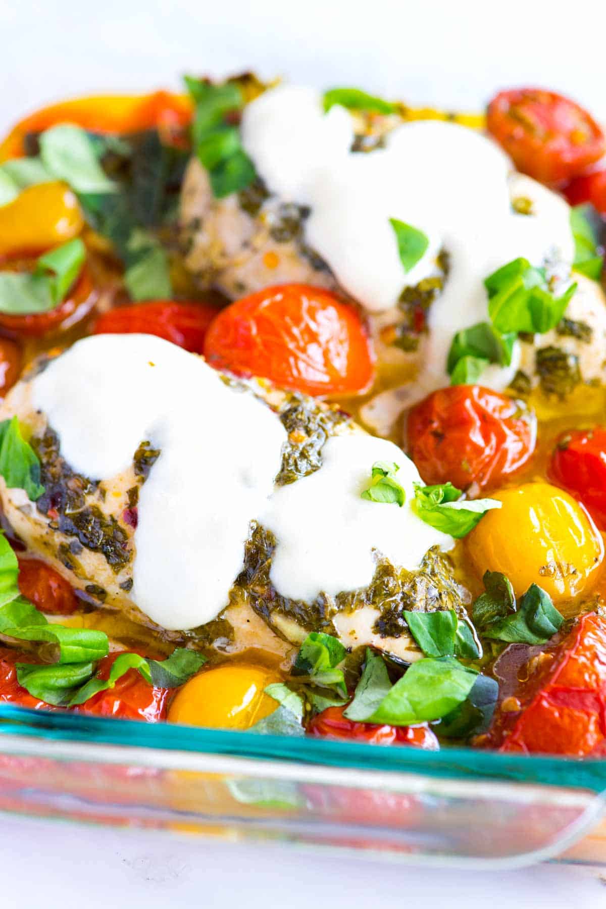 Baked Garlic Chicken Breasts