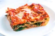 Easy Spinach Mushroom Lasagna