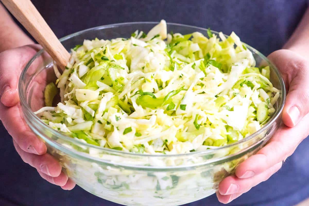 Easy Cilantro Lime Slaw