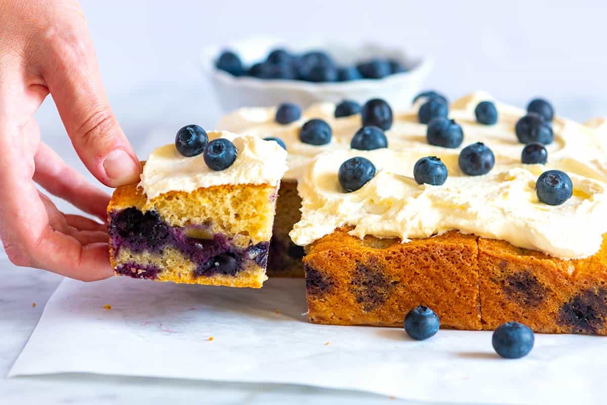 Easy Lemon Blueberry Cake