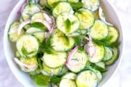 Creamy Cucumber Salad with Greek Yogurt