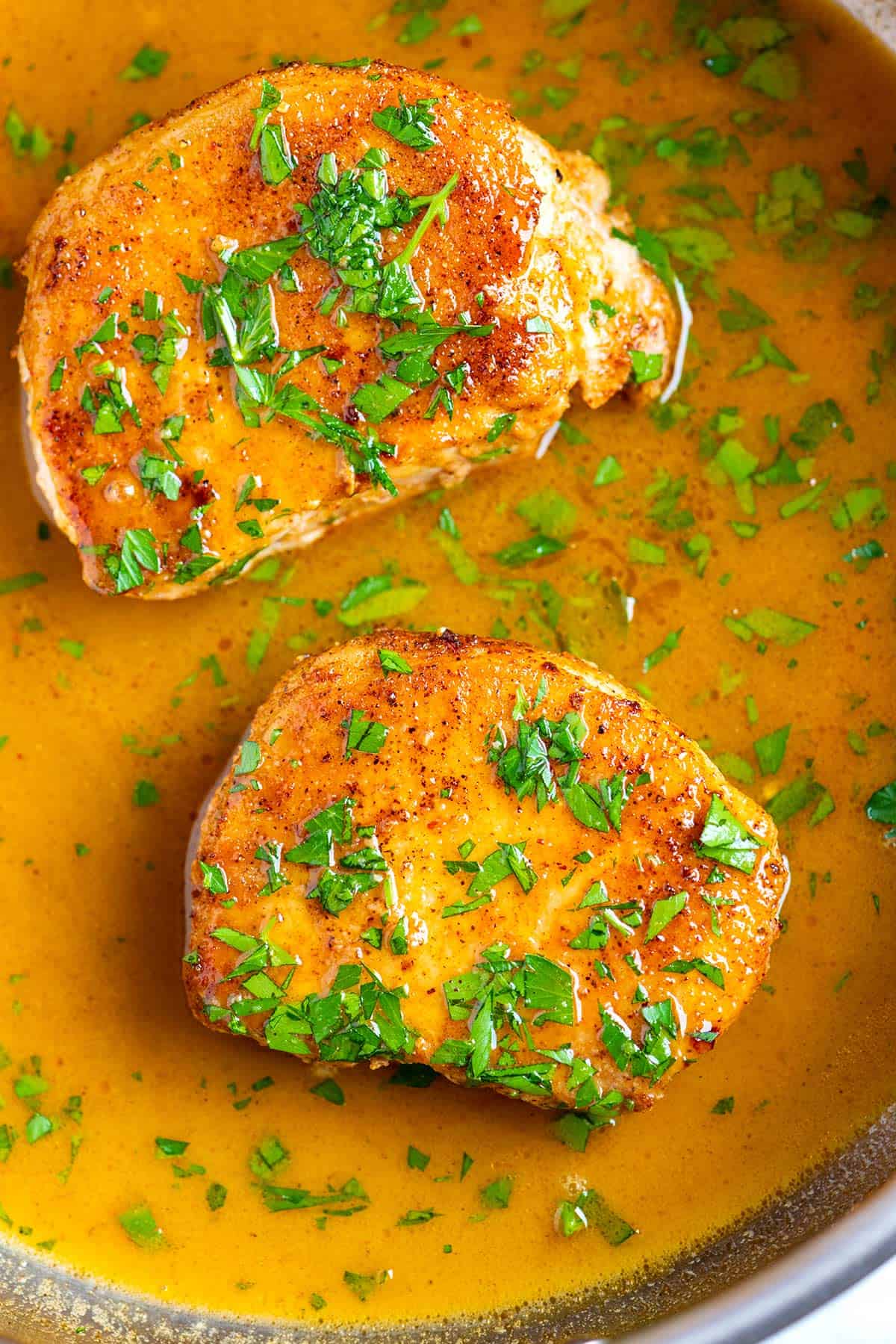 Juicy pork chops