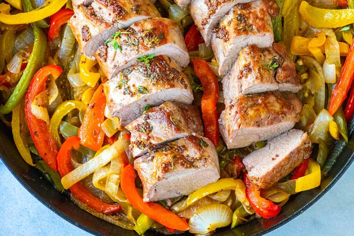 Pork Tenderloin with Peppers