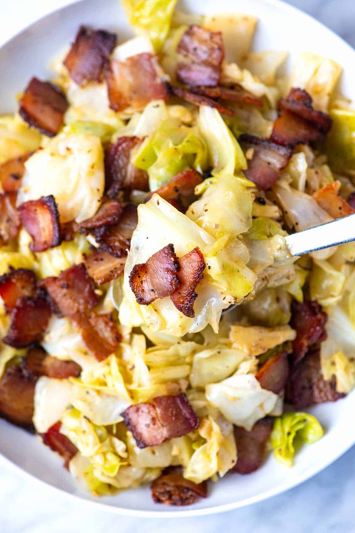 Fried Cabbage with Bacon