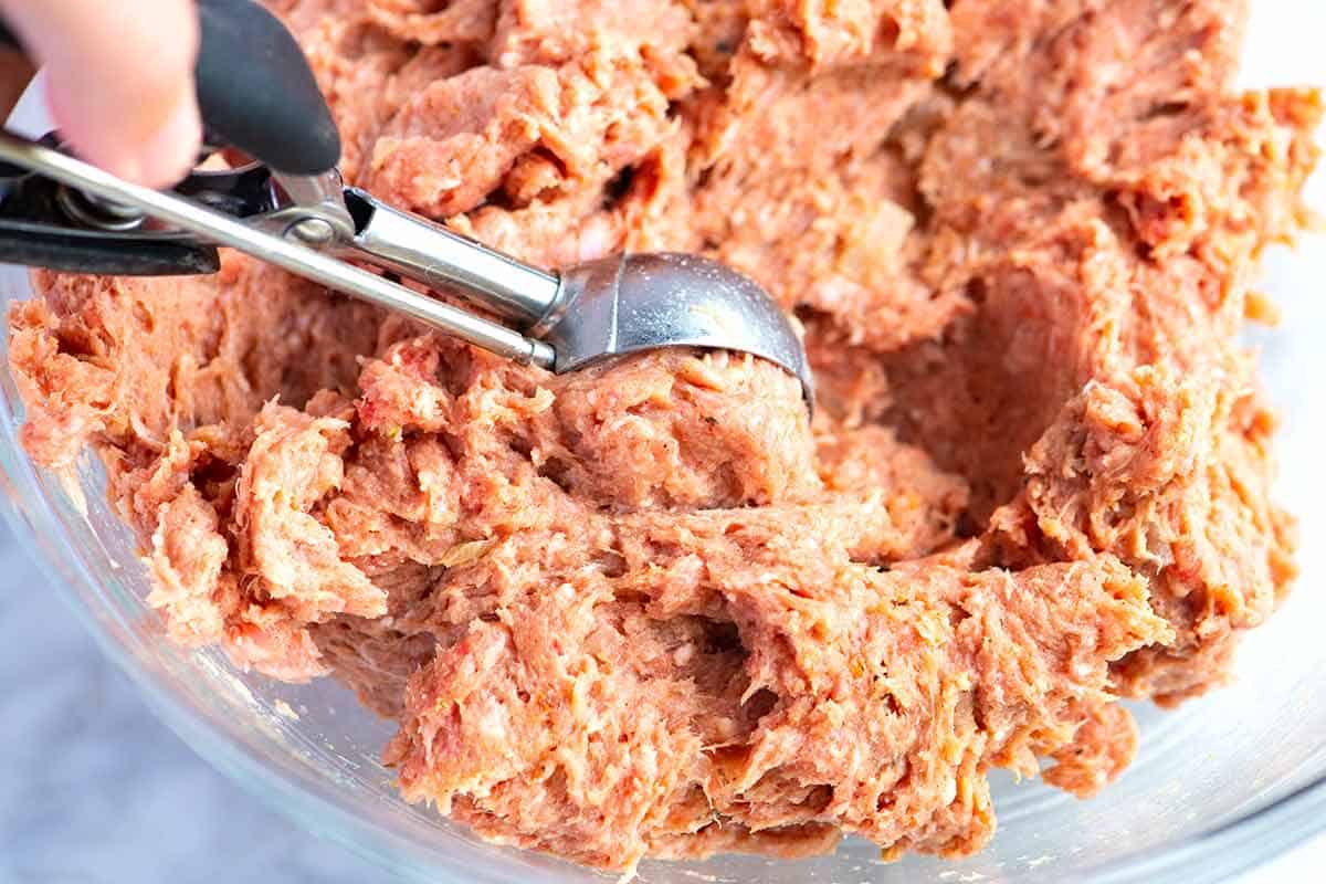 Homemade Swedish Meatball mixture