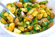 Garlic Butter Sautéed Zucchini