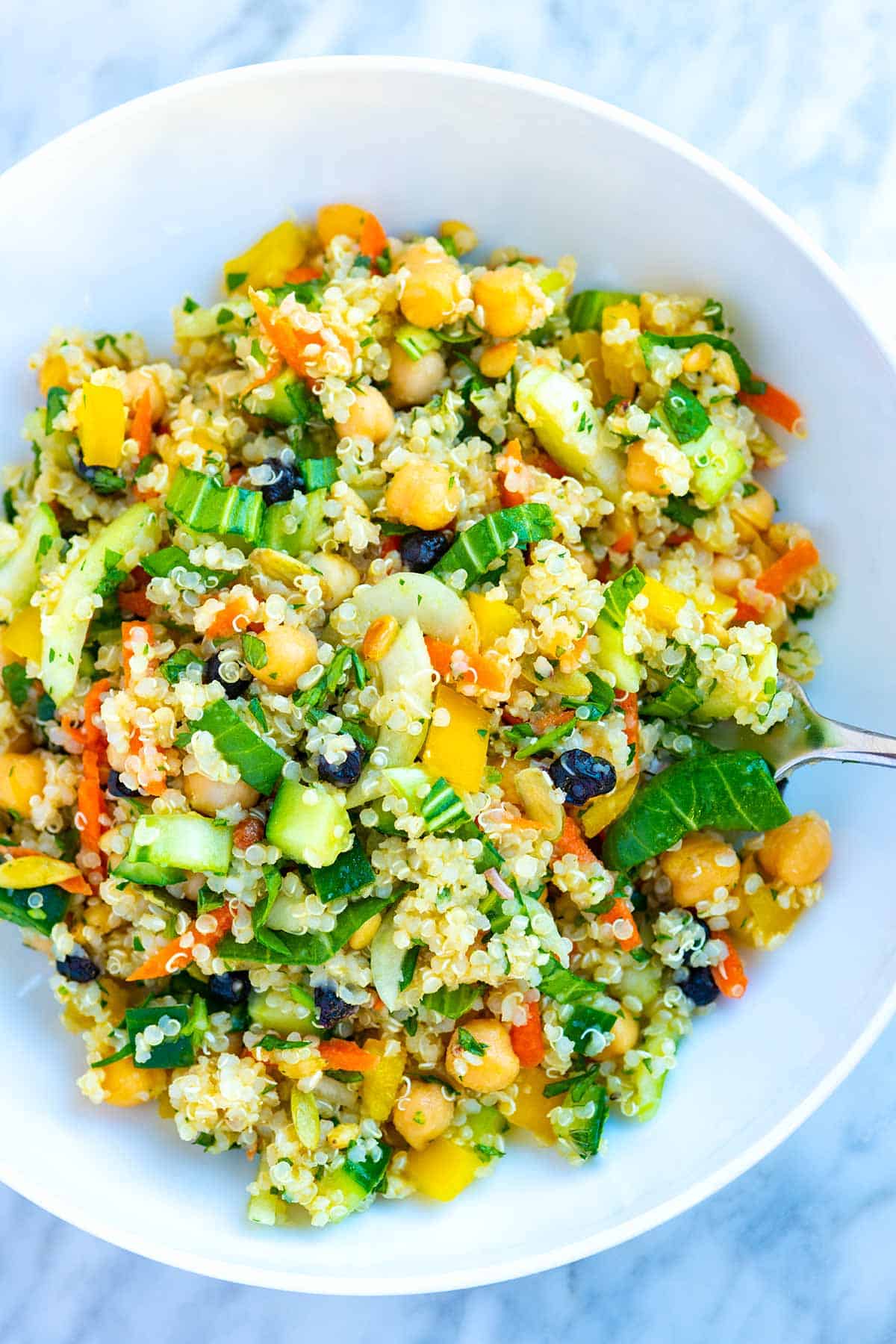 Quinoa salad with veggies