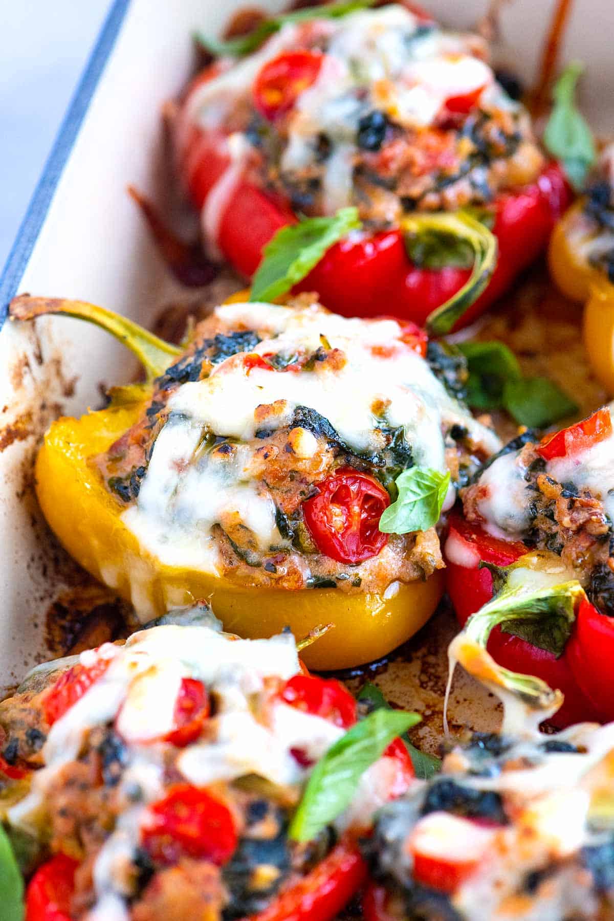 Easy Sausage Stuffed Peppers