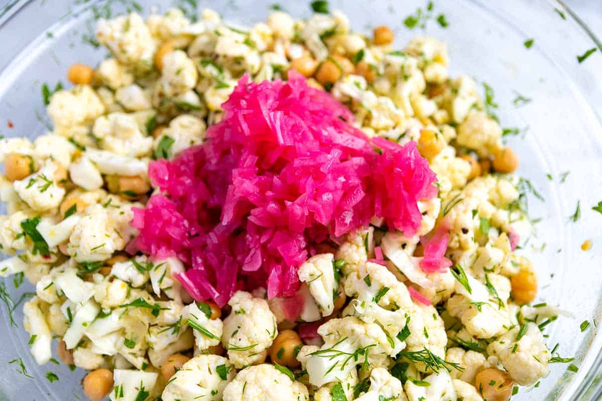 Cauliflower and Chickpea Salad