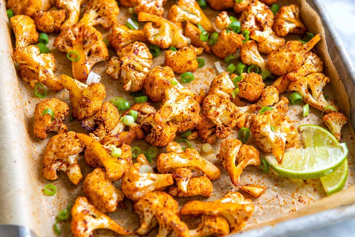 Chili Lime Roasted Cauliflower