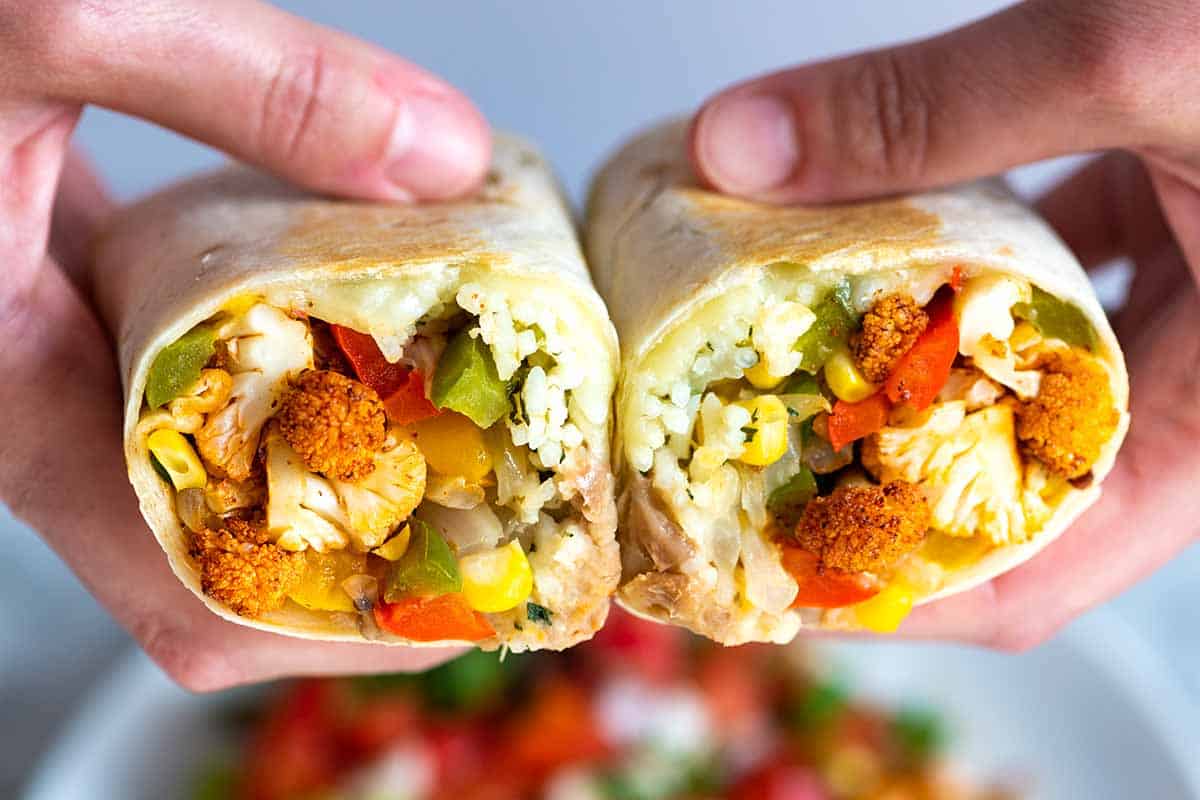 Cauliflower Veggie Burritos