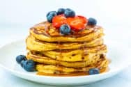Fluffy Homemade Buttermilk Pancakes