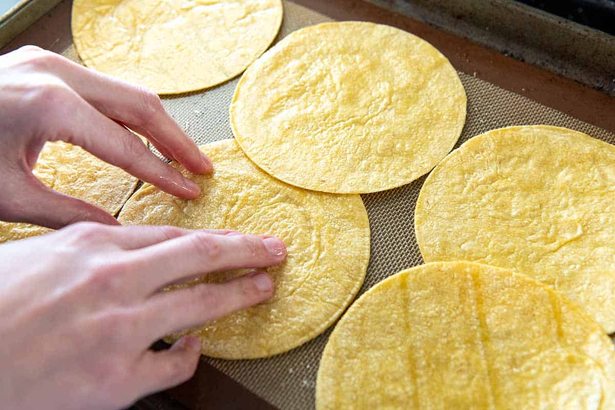 Softening corn tortillas to make them soft and pliable