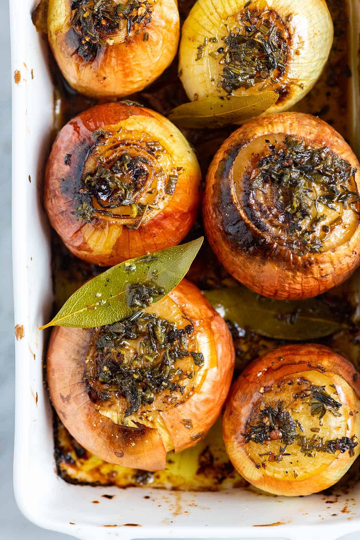 Whole roasted onions
