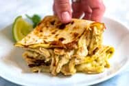 The Best Chicken Quesadillas