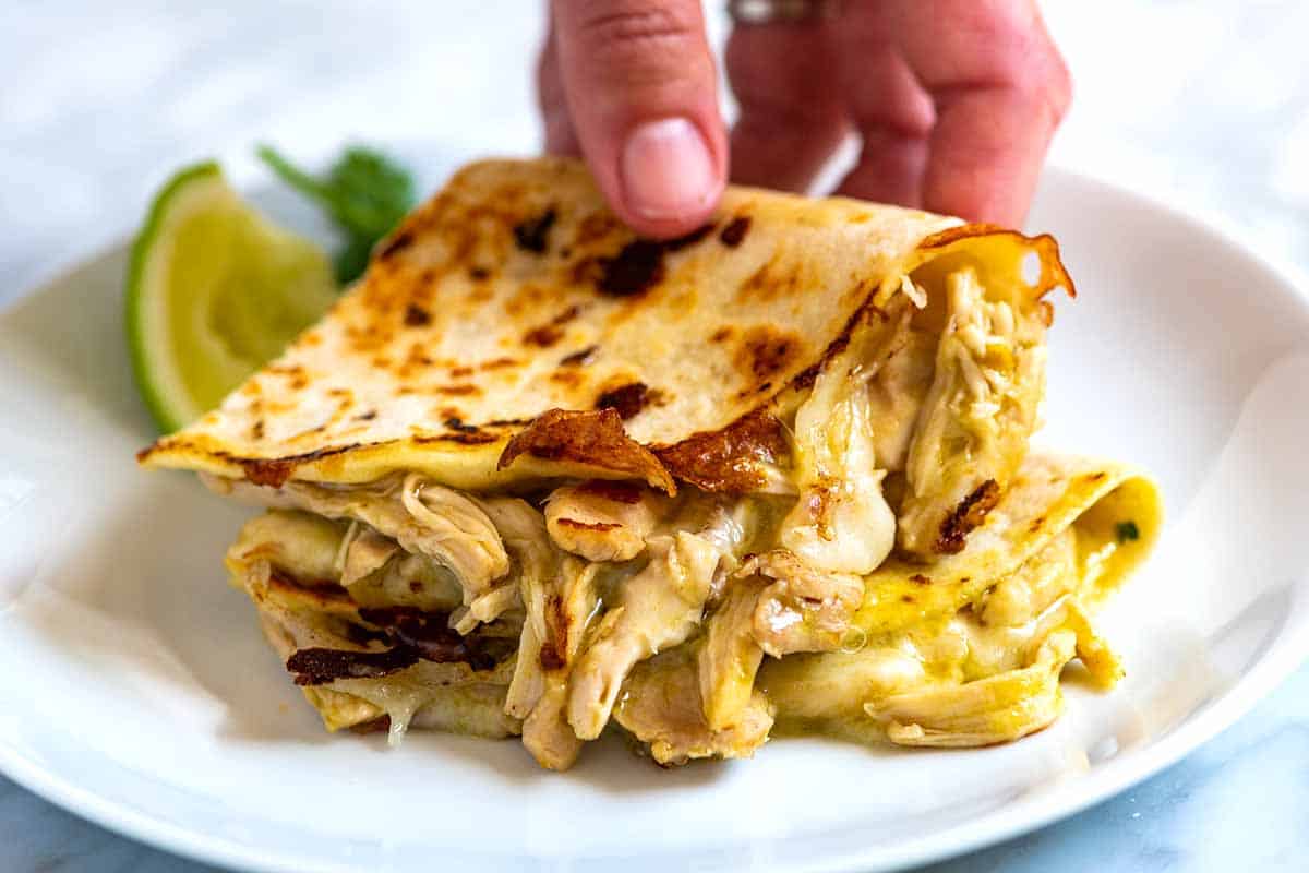 The Best Chicken Quesadillas