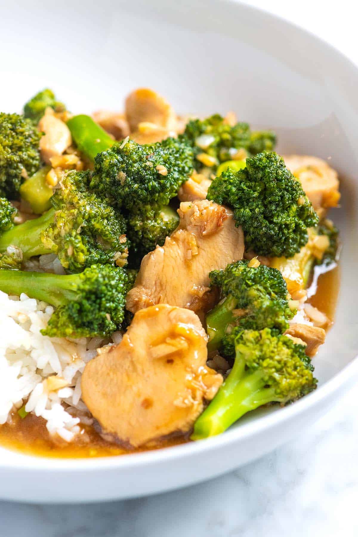 Chicken broccoli stir fry with homemade stir fry sauce