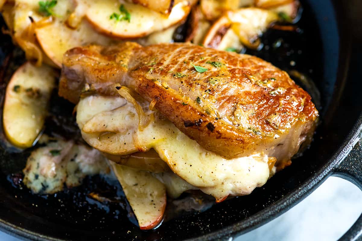 Baked Stuffed Pork Chops