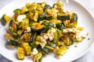 Roasted Zucchini with Feta