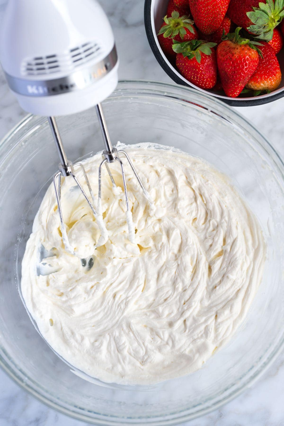 Whipped Cream with firm peaks
